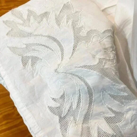 New Maje Raolita 100% Cotton Embroidered Mini Dress White S $395 - Picture 7 of 10